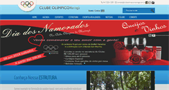 Desktop Screenshot of clubeolimpicomaringa.com.br